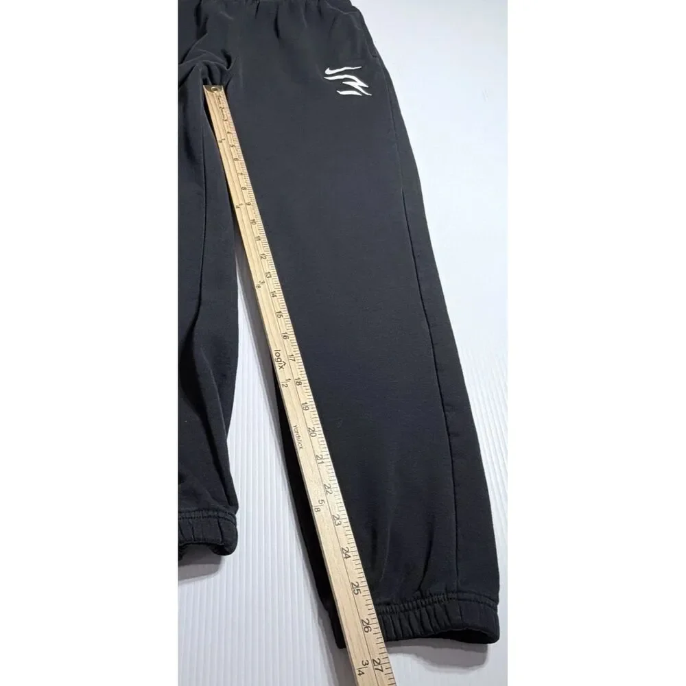 Nike 3 Brand Fleece Joggers Black Sweatpants Youth Boys Large 12/13 yrs